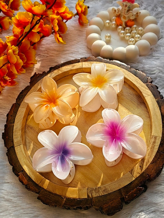 Pastel Floral Hair Claw Clips for Women & Girls | Elegant Flower Hair Accessories